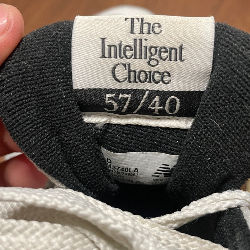 New Balance White Sneakers with Purple, Red, Yellow & Green Accents - Picture 9 of 11